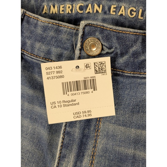 NWT $60 American Eagle Next Level Stretch Super High Rise Flare Jeans Sz 10 - Picture 3 of 16